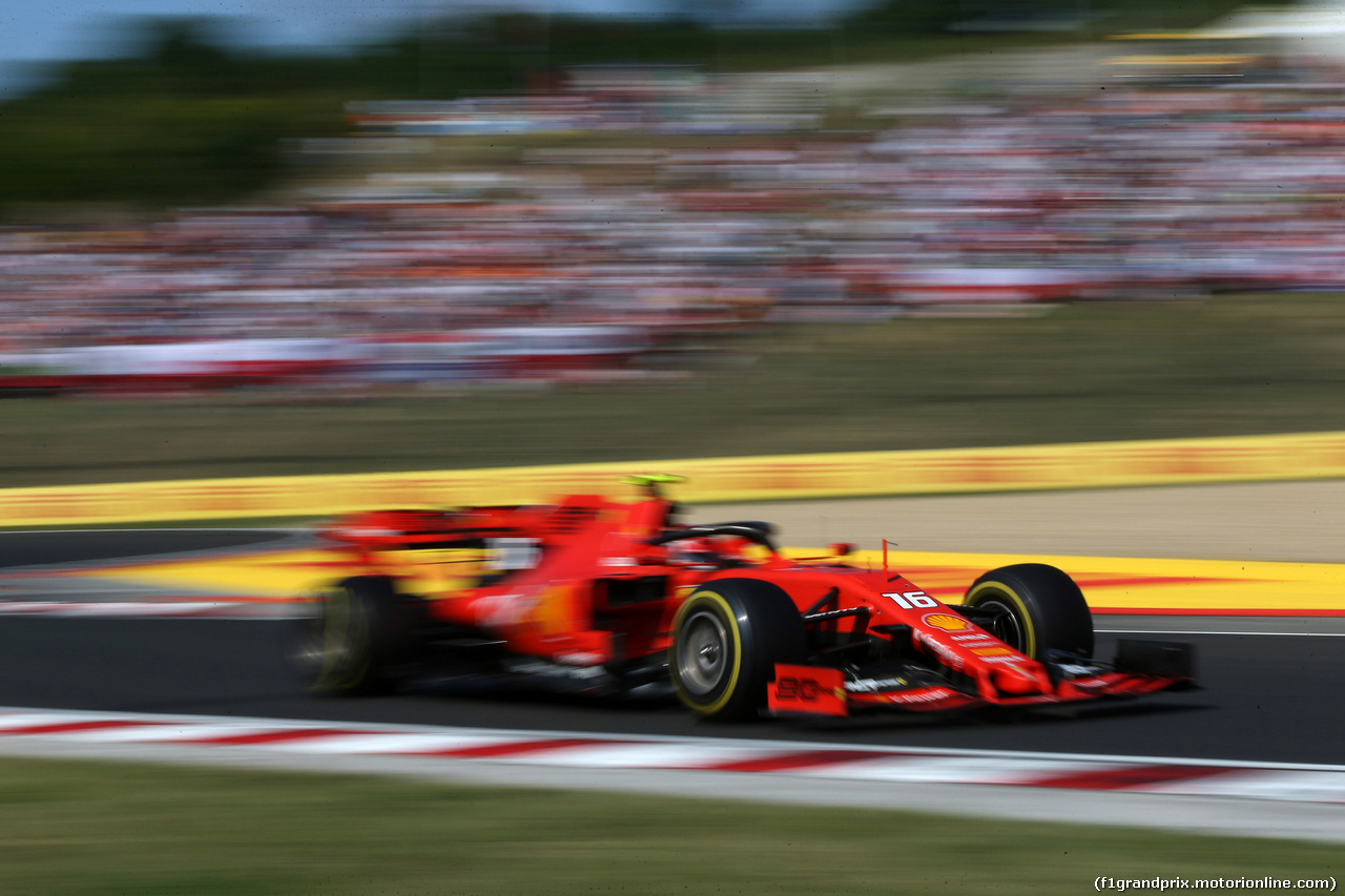 GP UNGHERIA, 04.08.2019 - Gara, Charles Leclerc (MON) Ferrari SF90