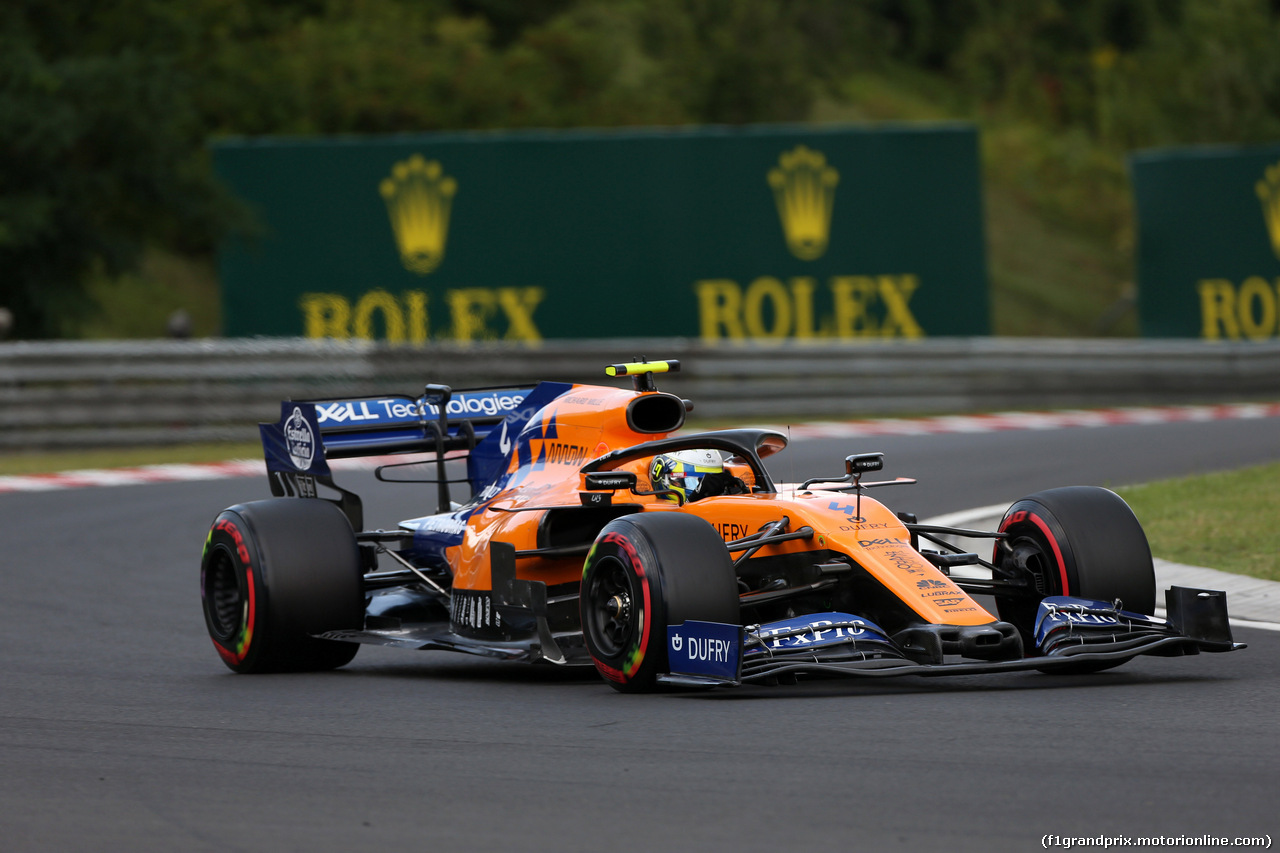 GP UNGHERIA, 03.08.2019 - Prove Libere 3, Lando Norris (GBR) Mclaren F1 Team MCL34