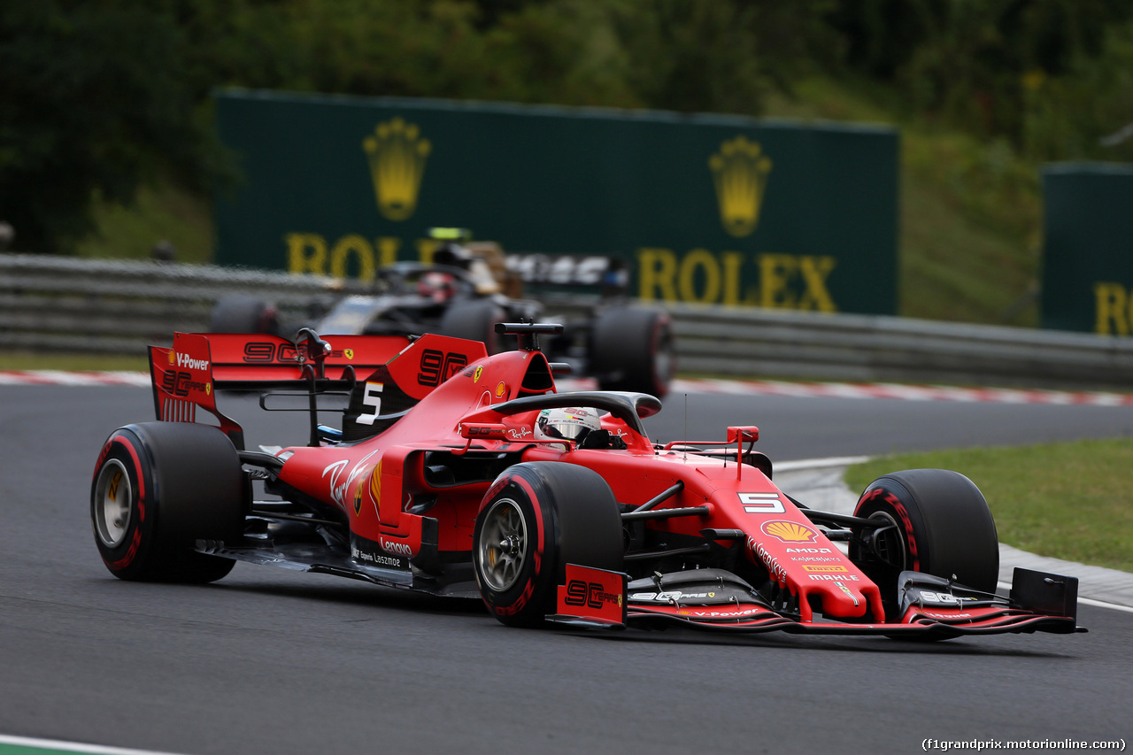 GP UNGHERIA, 03.08.2019 - Prove Libere 3, Sebastian Vettel (GER) Ferrari SF90