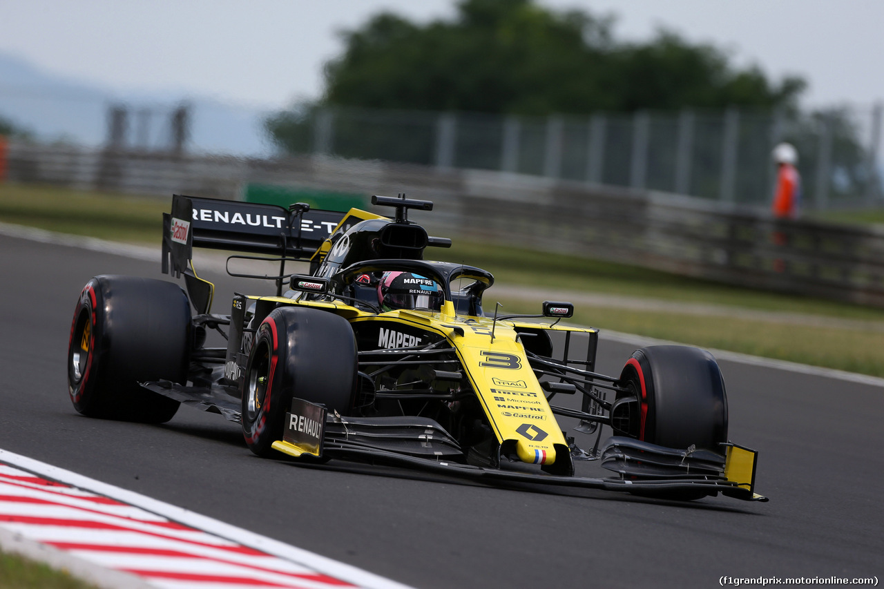 GP UNGHERIA, 03.08.2019 - Prove Libere 3, Daniel Ricciardo (AUS) Renault Sport F1 Team RS19