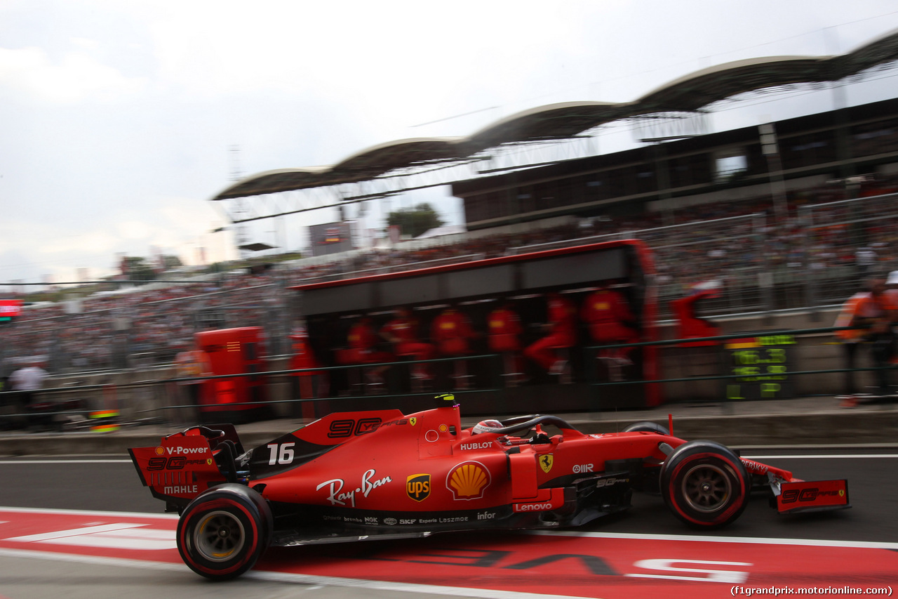 GP UNGHERIA, 03.08.2019 - Prove Libere 3, Charles Leclerc (MON) Ferrari SF90