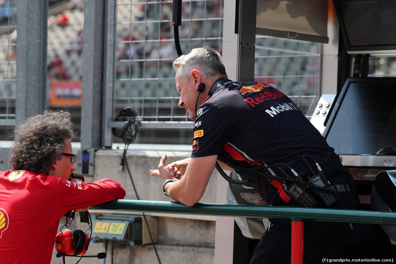 GP UNGHERIA, 03.08.2019 - Prove Libere 3, Laurent Mekies (FRA) Ferrari Sporting Director e Jonathan Wheatley (GBR) Red Bull Racing, Sporting Director