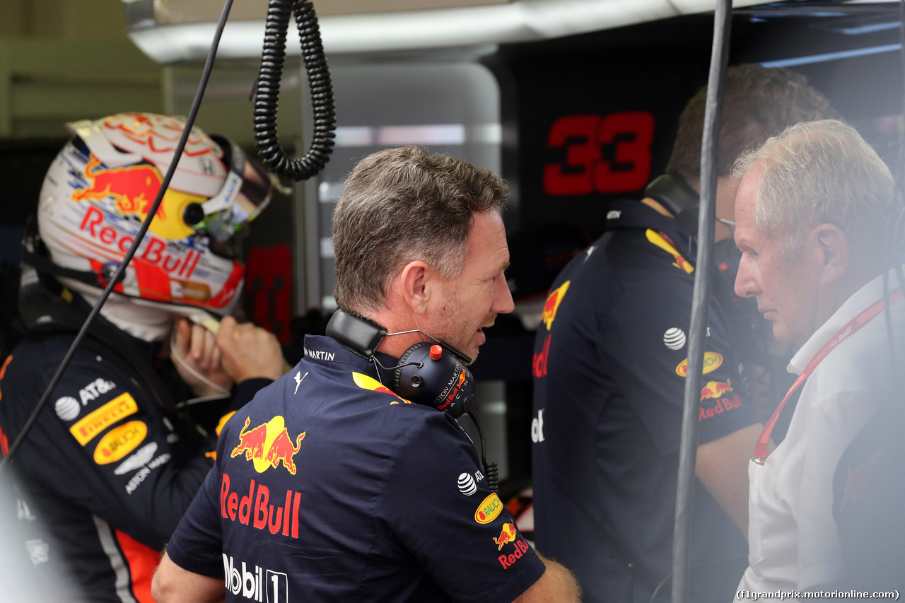 GP UNGHERIA, 03.08.2019 - Prove Libere 3, Christian Horner (GBR), Red Bull Racing Team Principal e Helmut Marko (AUT), Red Bull Racing, Red Bull Advisor