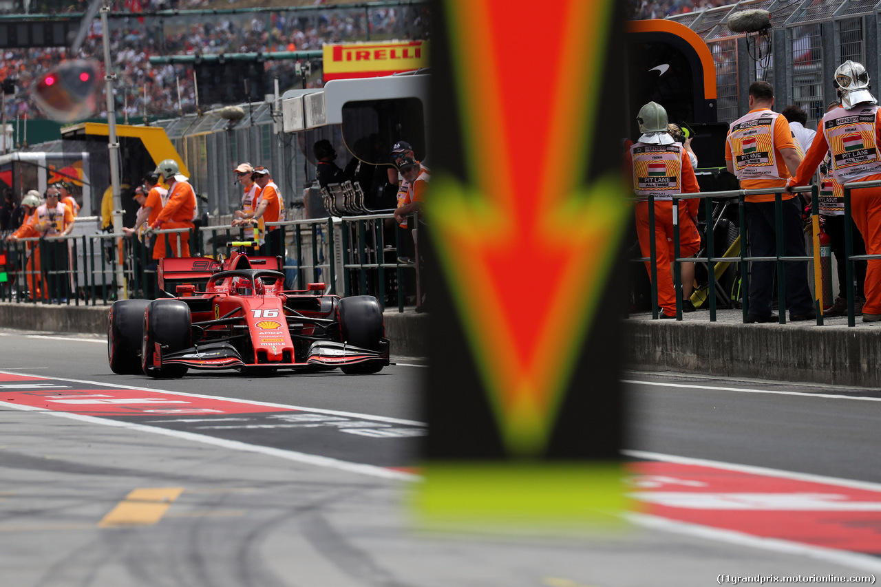 GP UNGHERIA, 03.08.2019 - Prove Libere 3, Charles Leclerc (MON) Ferrari SF90