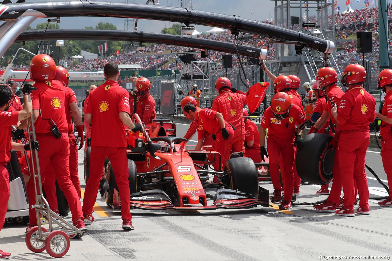 GP UNGHERIA, 03.08.2019 - Prove Libere 3, Sebastian Vettel (GER) Ferrari SF90