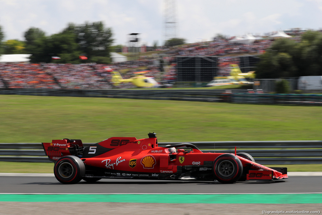 GP UNGHERIA, 03.08.2019 - Qualifiche, Sebastian Vettel (GER) Ferrari SF90