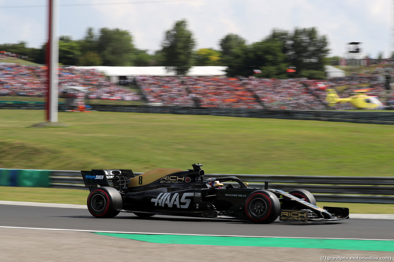 GP UNGHERIA, 03.08.2019 - Qualifiche, Romain Grosjean (FRA) Haas F1 Team VF-19