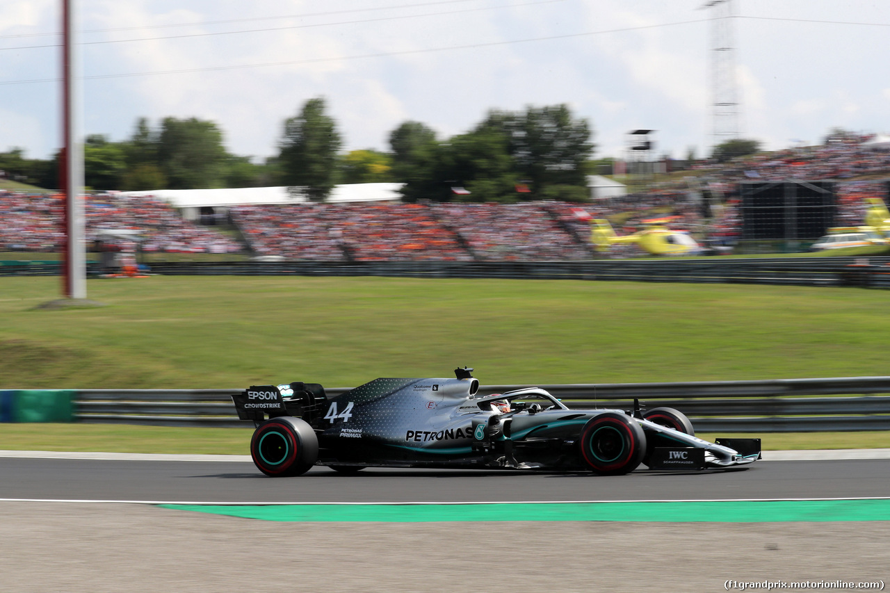 GP UNGHERIA, 03.08.2019 - Qualifiche, Lewis Hamilton (GBR) Mercedes AMG F1 W10