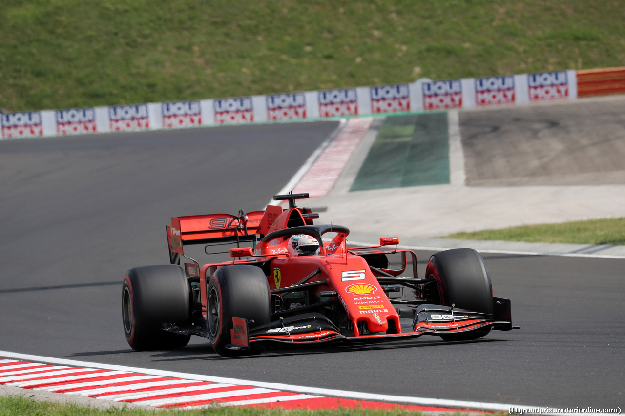 GP UNGHERIA, 03.08.2019 - Qualifiche, Sebastian Vettel (GER) Ferrari SF90