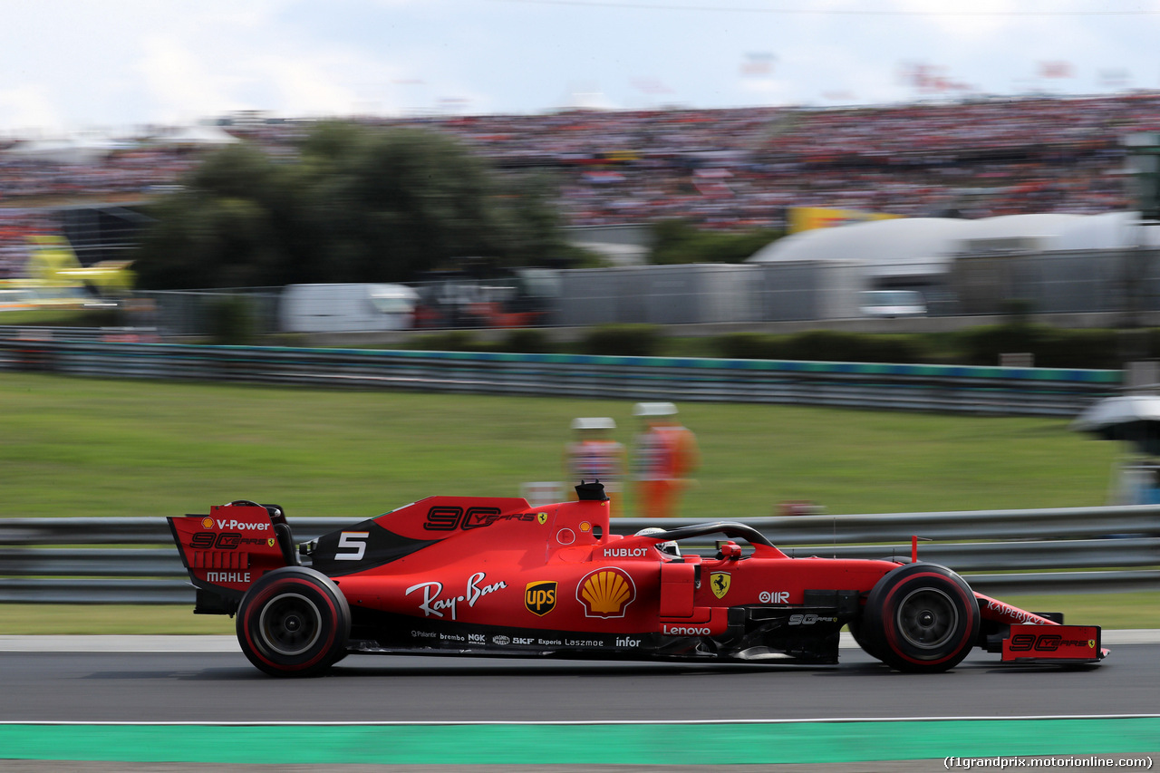 GP UNGHERIA, 03.08.2019 - Qualifiche, Sebastian Vettel (GER) Ferrari SF90