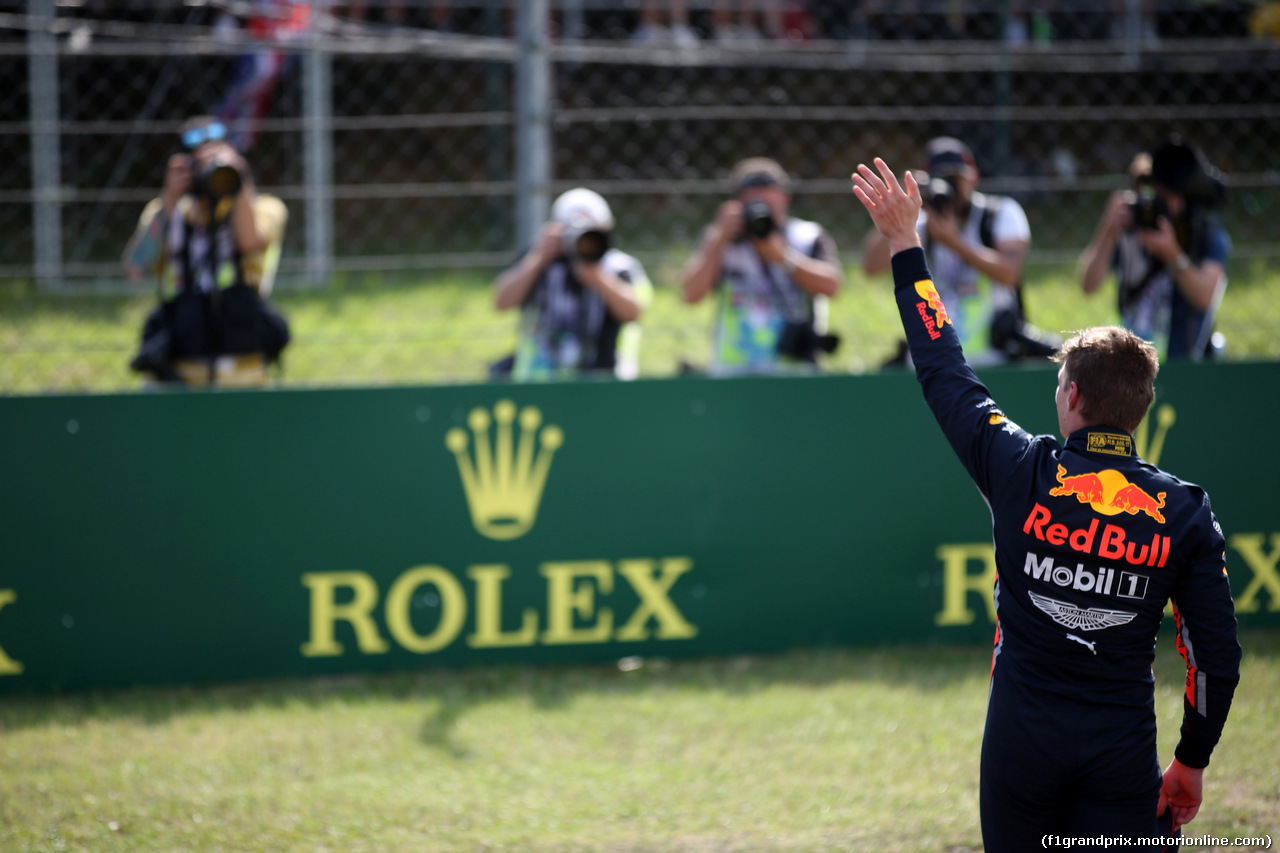 GP UNGHERIA, 03.08.2019 - Qualifiche, Max Verstappen (NED) Red Bull Racing RB15 pole position