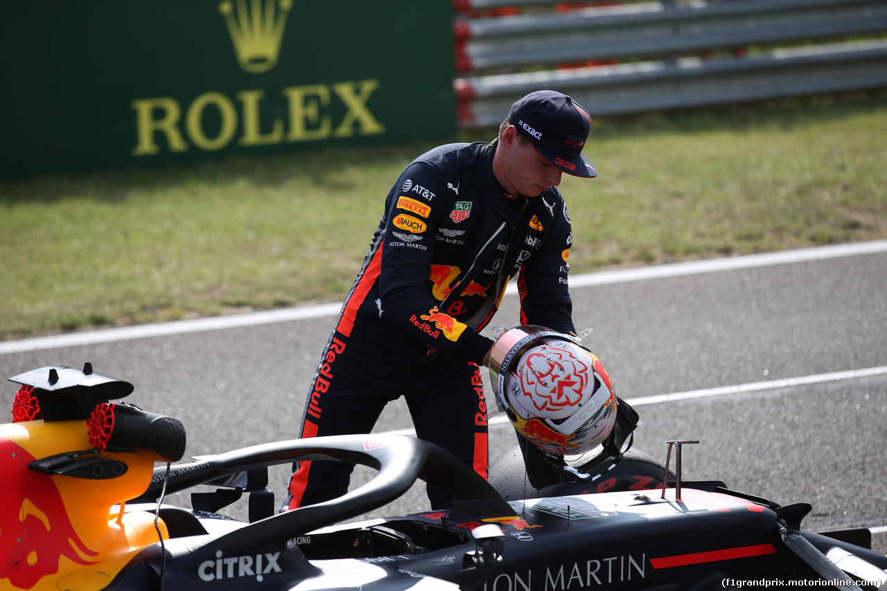 GP UNGHERIA, 03.08.2019 - Qualifiche, Max Verstappen (NED) Red Bull Racing RB15 pole position