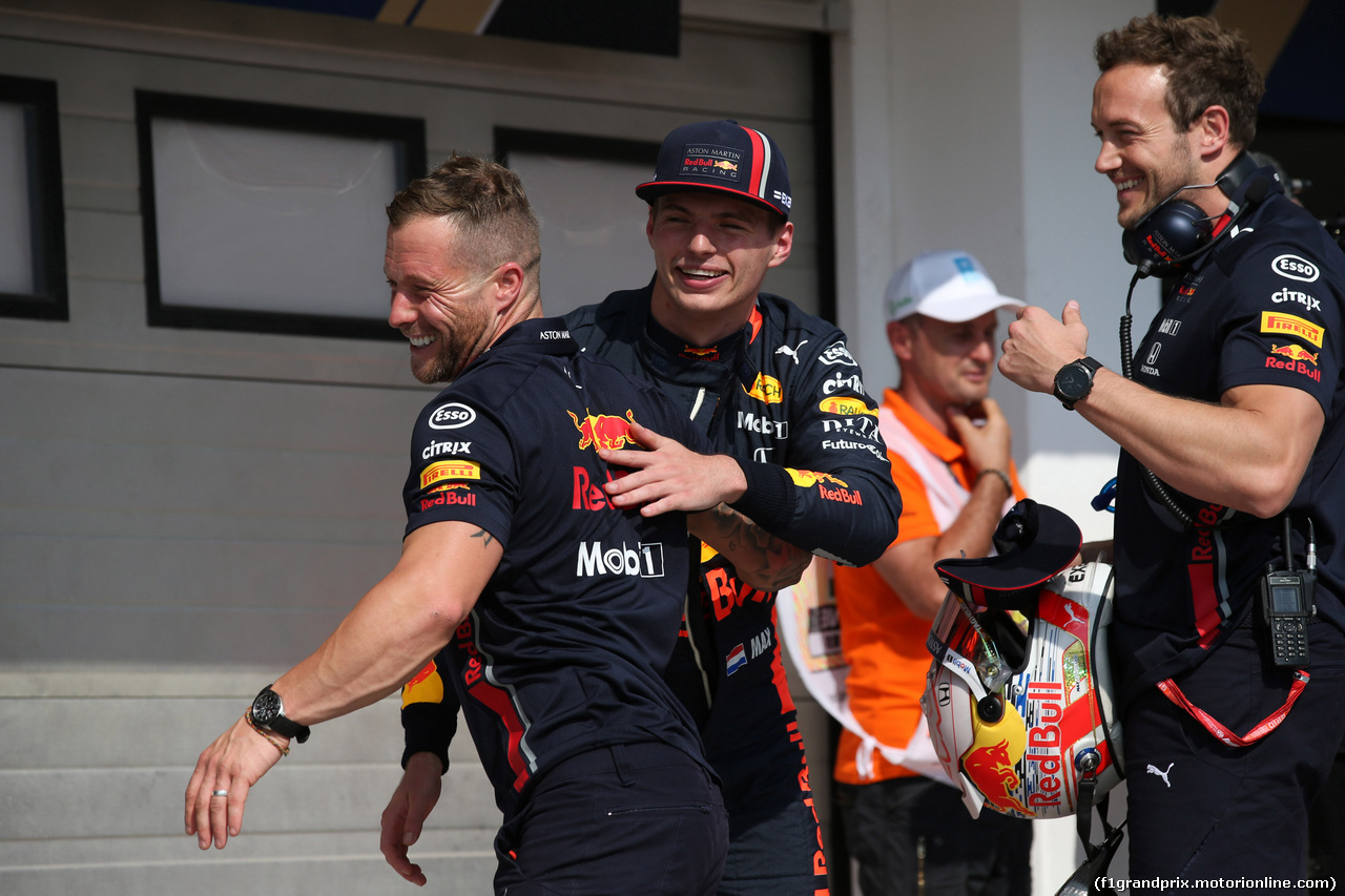 GP UNGHERIA, 03.08.2019 - Qualifiche, Max Verstappen (NED) Red Bull Racing RB15 pole position