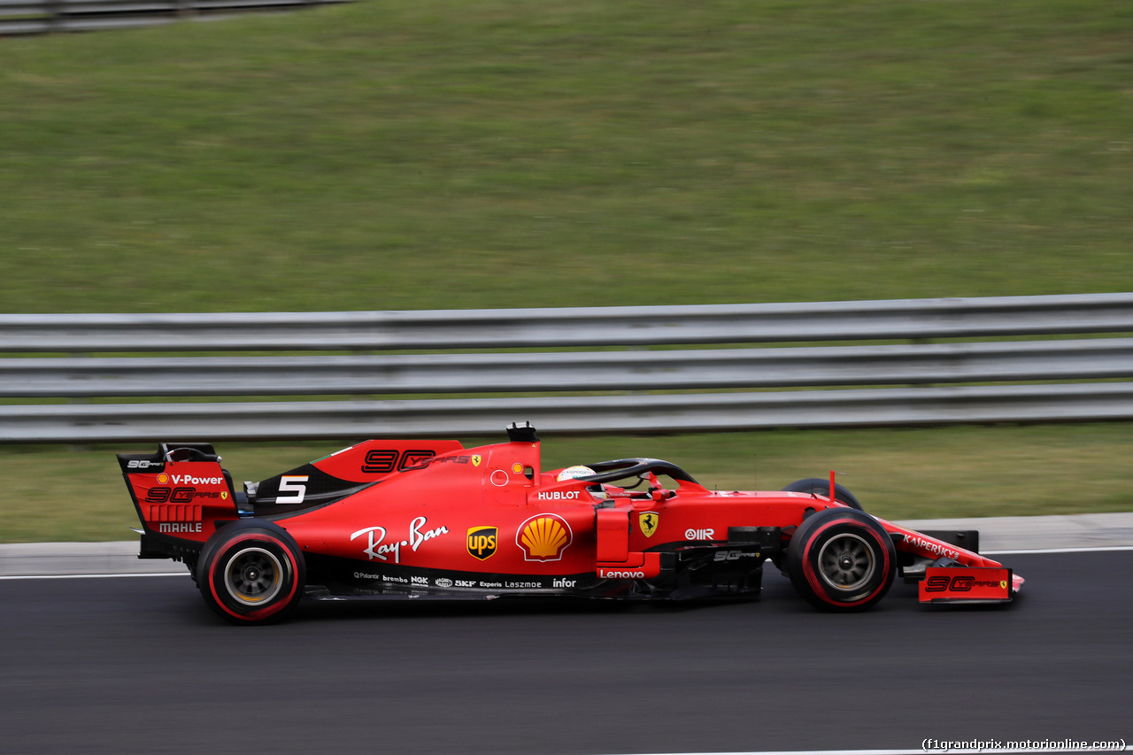 GP UNGHERIA, 03.08.2019 - Qualifiche, Sebastian Vettel (GER) Ferrari SF90