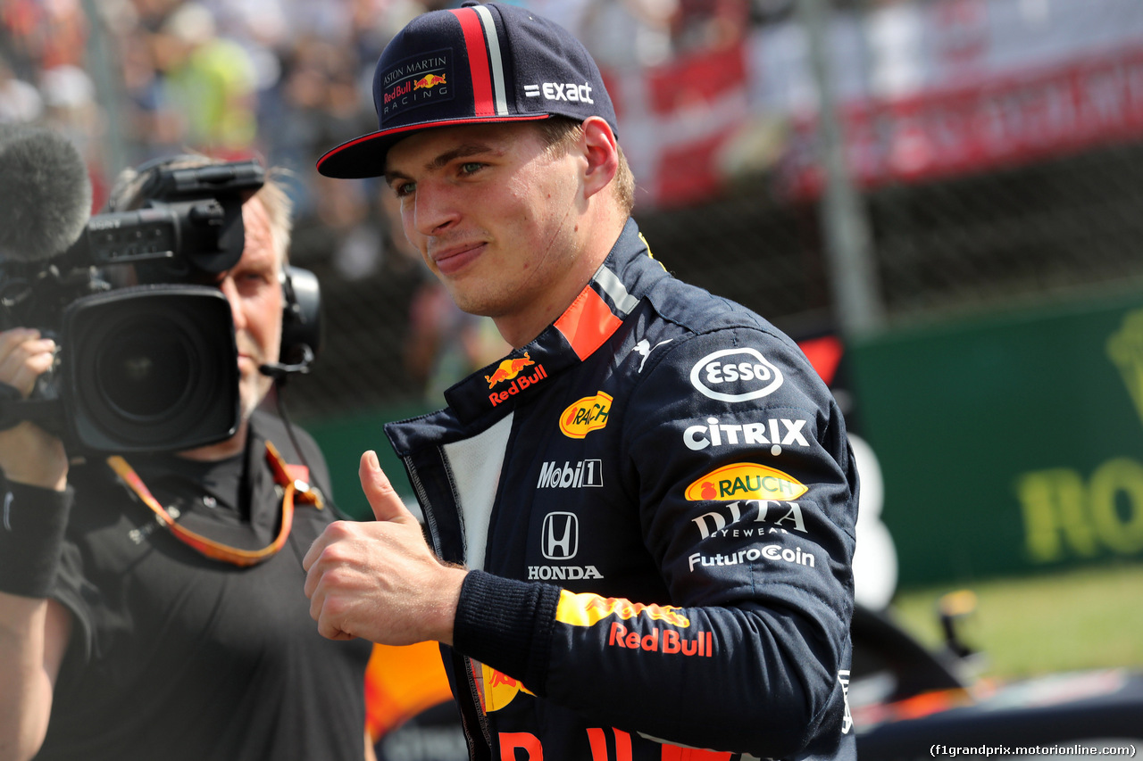 GP UNGHERIA, 03.08.2019 - Qualifiche, Max Verstappen (NED) Red Bull Racing RB15 pole position