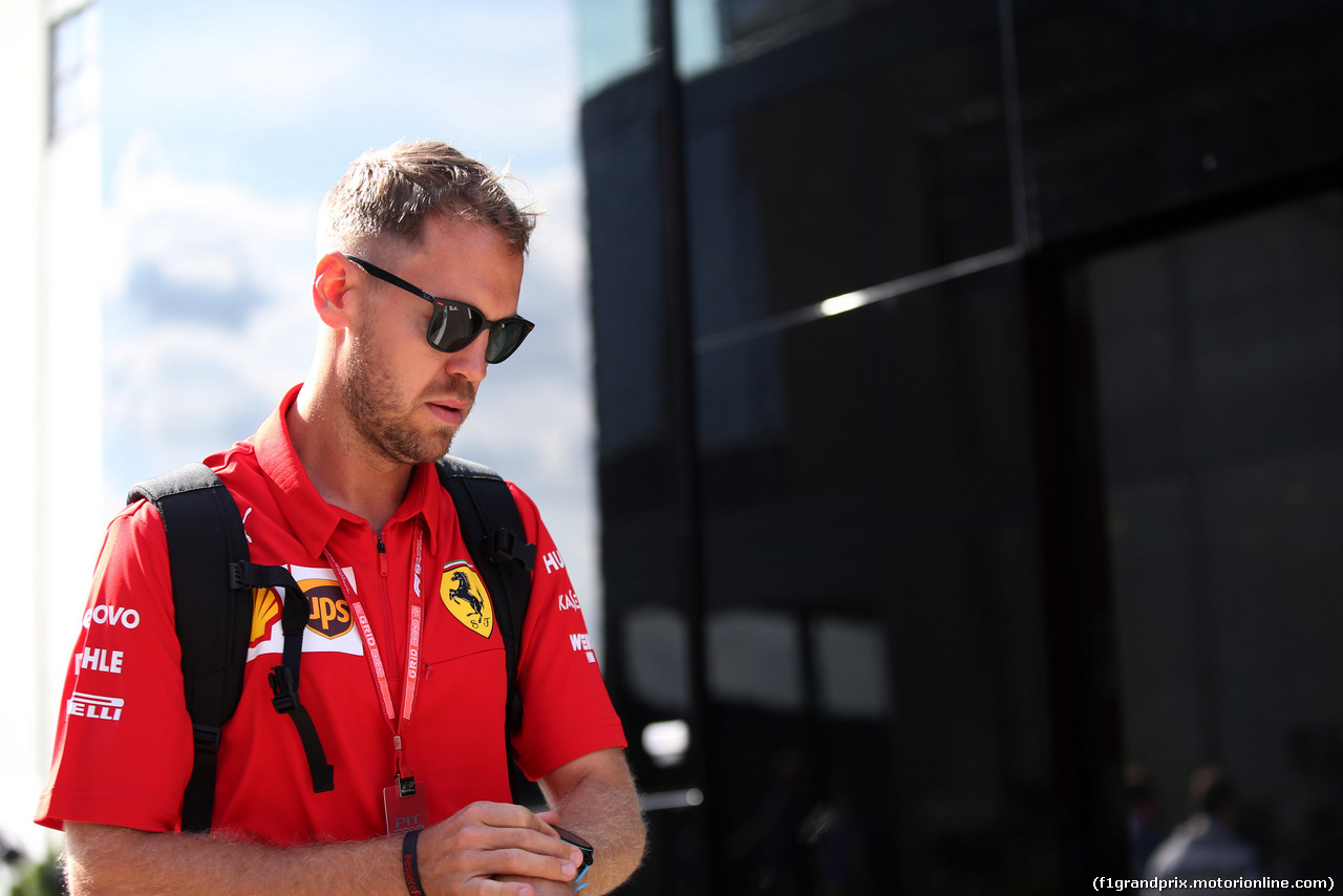 GP UNGHERIA, 02.08.2019 - Sebastian Vettel (GER) Ferrari SF90