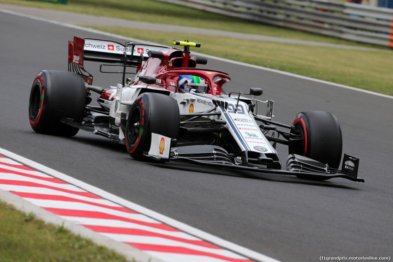 GP UNGHERIA, 02.08.2019 - Prove Libere 1, Antonio Giovinazzi (ITA) Alfa Romeo Racing C38