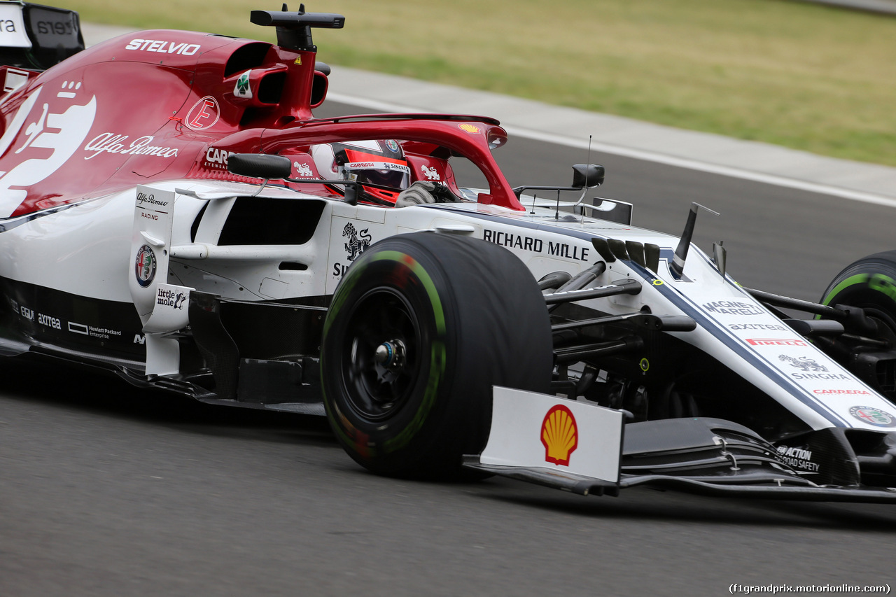 GP UNGHERIA, 02.08.2019 - Prove Libere 1, Kimi Raikkonen (FIN) Alfa Romeo Racing C38