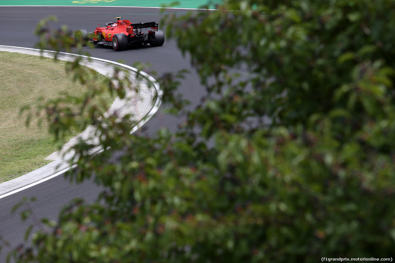 GP UNGHERIA, 02.08.2019 - Prove Libere 1, Charles Leclerc (MON) Ferrari SF90