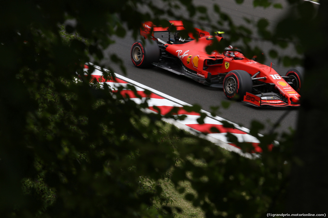 GP UNGHERIA, 02.08.2019 - Prove Libere 1, Charles Leclerc (MON) Ferrari SF90
