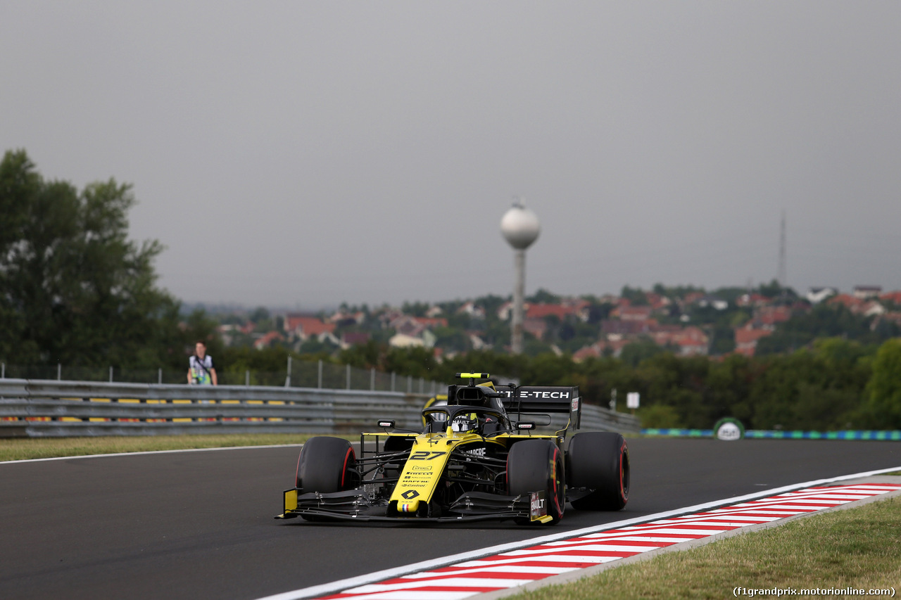 GP UNGHERIA, 02.08.2019 - Prove Libere 1, Nico Hulkenberg (GER) Renault Sport F1 Team RS19