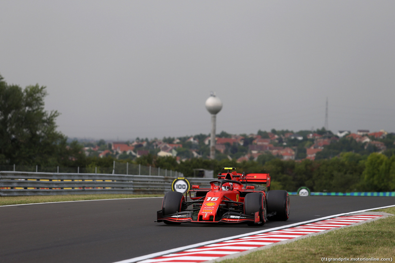 GP UNGHERIA, 02.08.2019 - Prove Libere 1, Charles Leclerc (MON) Ferrari SF90