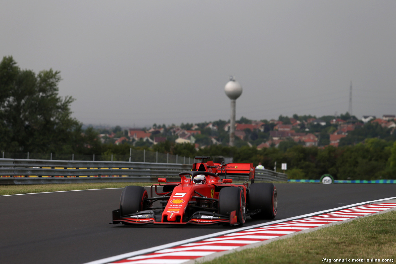 GP UNGHERIA, 02.08.2019 - Prove Libere 1, Sebastian Vettel (GER) Ferrari SF90