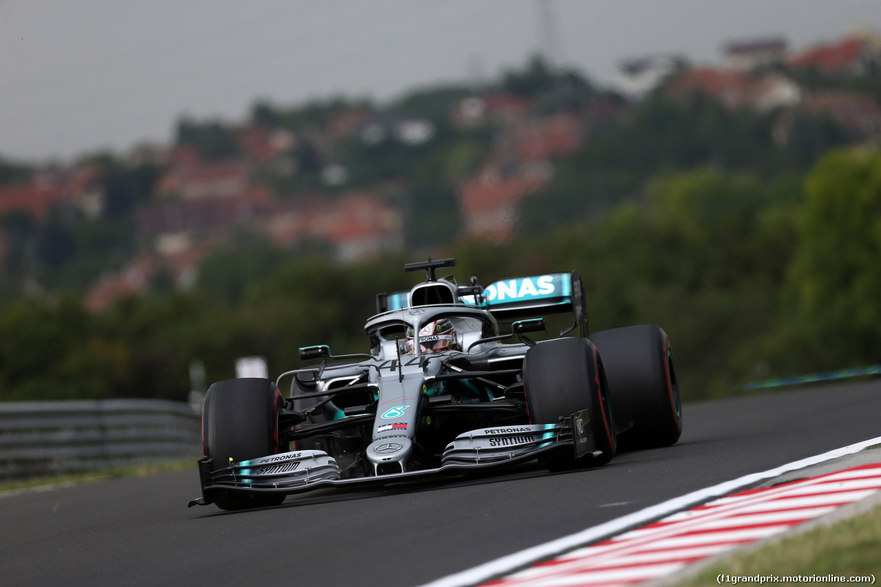 GP UNGHERIA, 02.08.2019 - Prove Libere 1, Lewis Hamilton (GBR) Mercedes AMG F1 W10