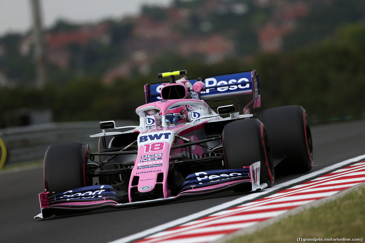 GP UNGHERIA, 02.08.2019 - Prove Libere 1, Lance Stroll (CDN) Racing Point F1 Team RP19