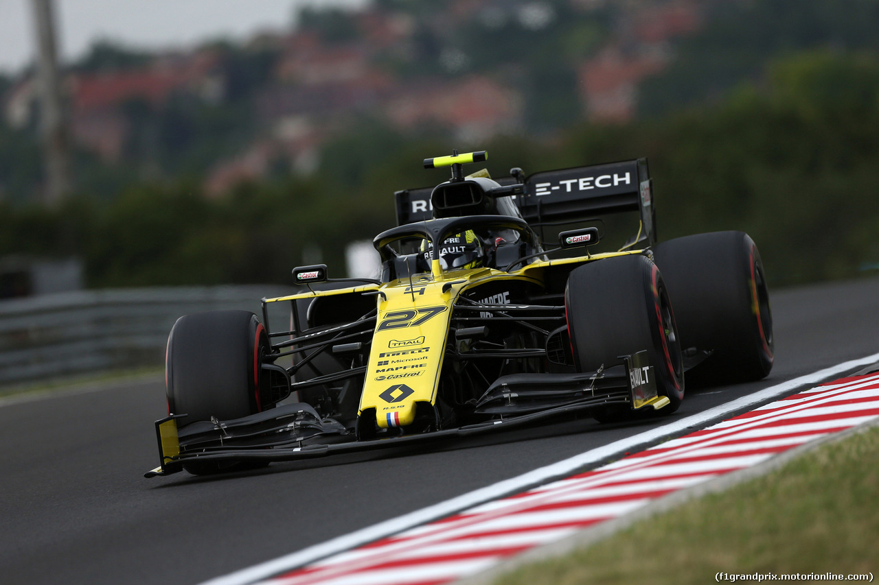 GP UNGHERIA, 02.08.2019 - Prove Libere 1, Nico Hulkenberg (GER) Renault Sport F1 Team RS19