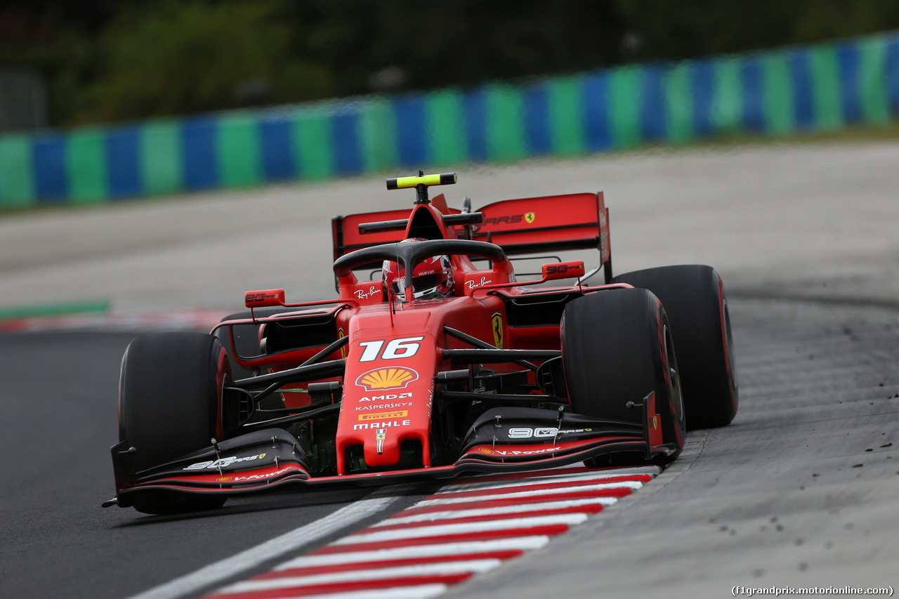 GP UNGHERIA, 02.08.2019 - Prove Libere 1, Charles Leclerc (MON) Ferrari SF90