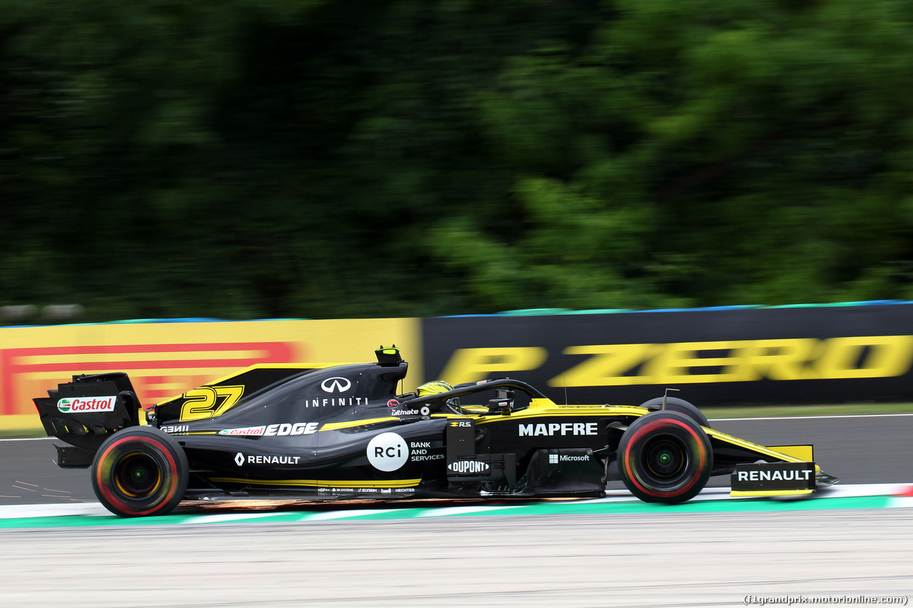 GP UNGHERIA, 02.08.2019 - Prove Libere 1, Nico Hulkenberg (GER) Renault Sport F1 Team RS19