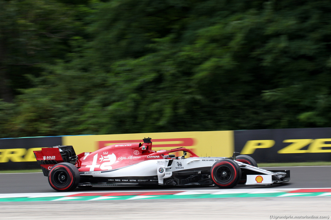 GP UNGHERIA, 02.08.2019 - Prove Libere 1, Kimi Raikkonen (FIN) Alfa Romeo Racing C38