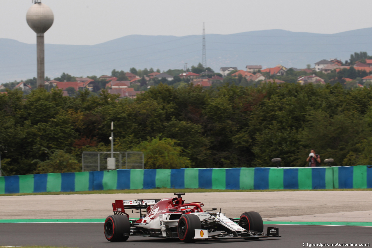 GP UNGHERIA, 02.08.2019 - Prove Libere 1, Kimi Raikkonen (FIN) Alfa Romeo Racing C38