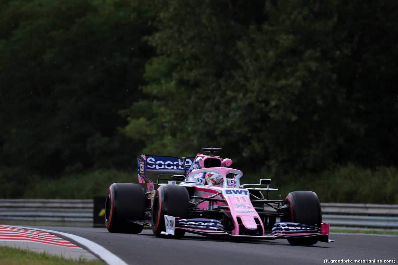 GP UNGHERIA, 02.08.2019 - Prove Libere 1, Sergio Perez (MEX) Racing Point F1 Team RP19