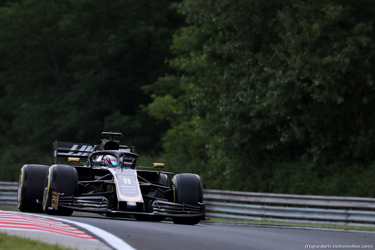 GP UNGHERIA, 02.08.2019 - Prove Libere 1, Romain Grosjean (FRA) Haas F1 Team VF-19