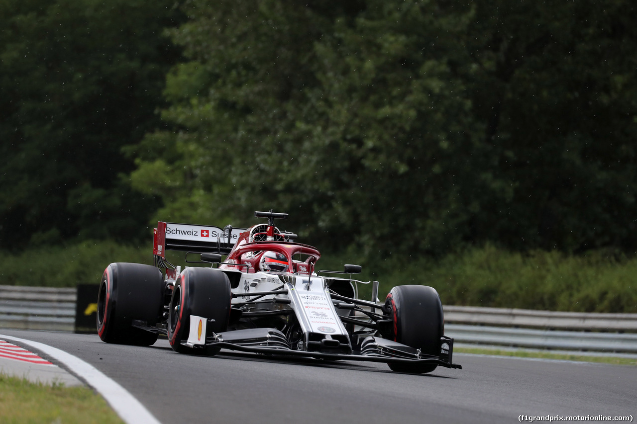 GP UNGHERIA, 02.08.2019 - Prove Libere 1, Kimi Raikkonen (FIN) Alfa Romeo Racing C38