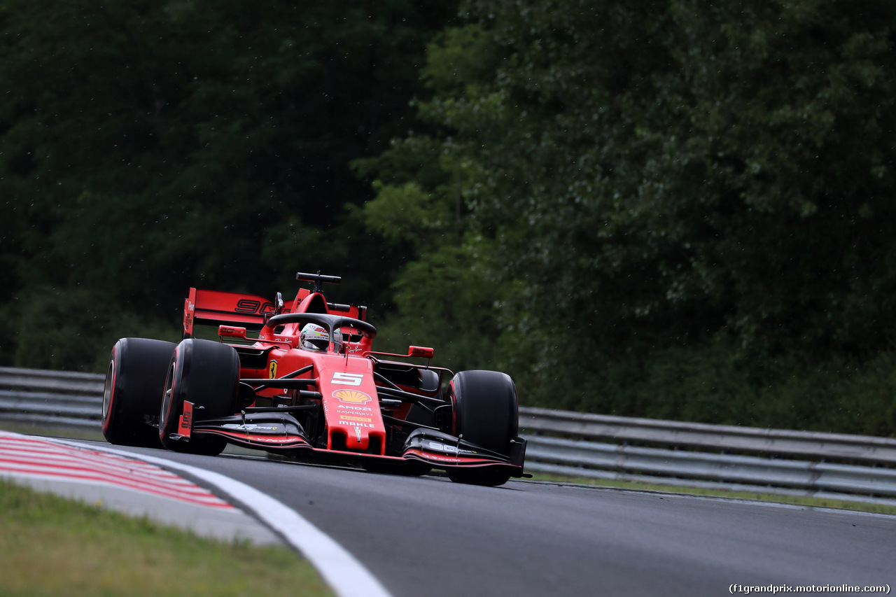 GP UNGHERIA, 02.08.2019 - Prove Libere 1, Sebastian Vettel (GER) Ferrari SF90