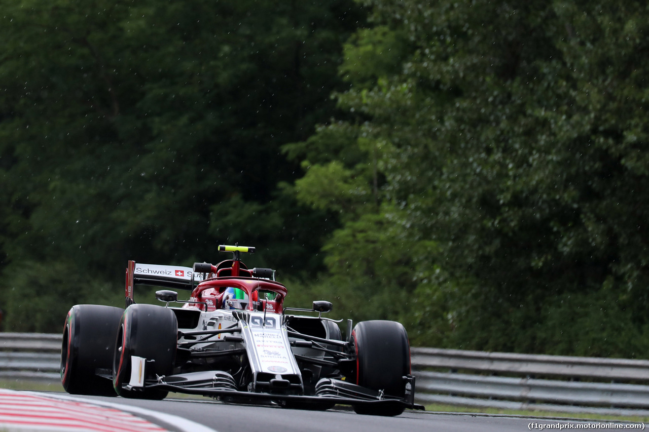 GP UNGHERIA, 02.08.2019 - Prove Libere 1, Antonio Giovinazzi (ITA) Alfa Romeo Racing C38