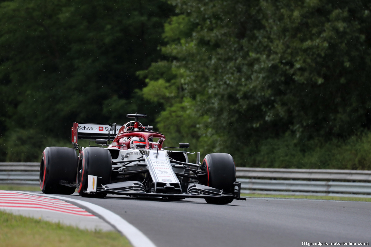 GP UNGHERIA, 02.08.2019 - Prove Libere 1, Kimi Raikkonen (FIN) Alfa Romeo Racing C38