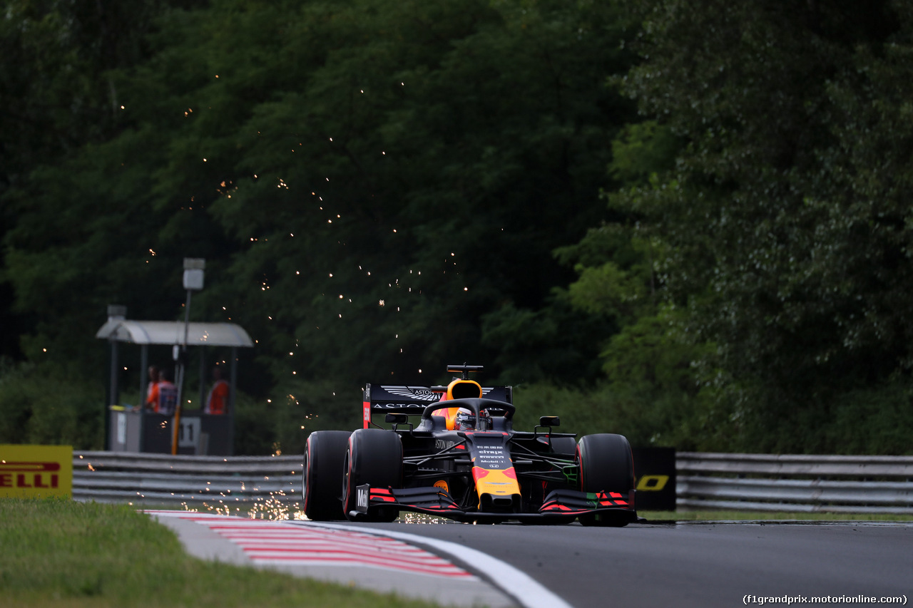 GP UNGHERIA, 02.08.2019 - Prove Libere 1, Max Verstappen (NED) Red Bull Racing RB15