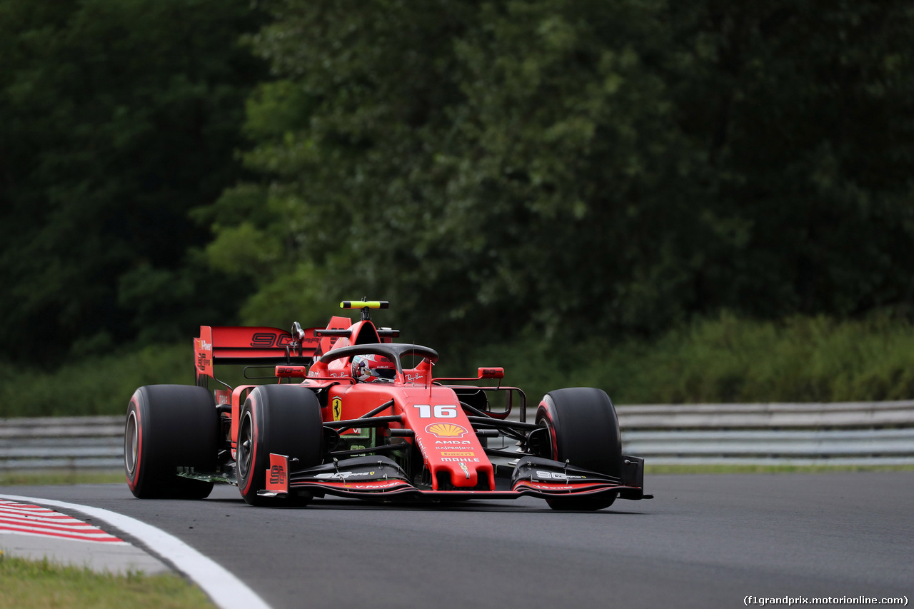 GP UNGHERIA, 02.08.2019 - Prove Libere 1, Charles Leclerc (MON) Ferrari SF90