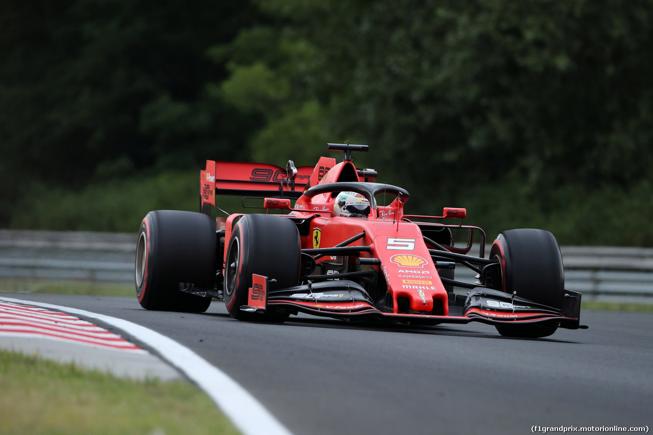 GP UNGHERIA, 02.08.2019 - Prove Libere 1, Sebastian Vettel (GER) Ferrari SF90