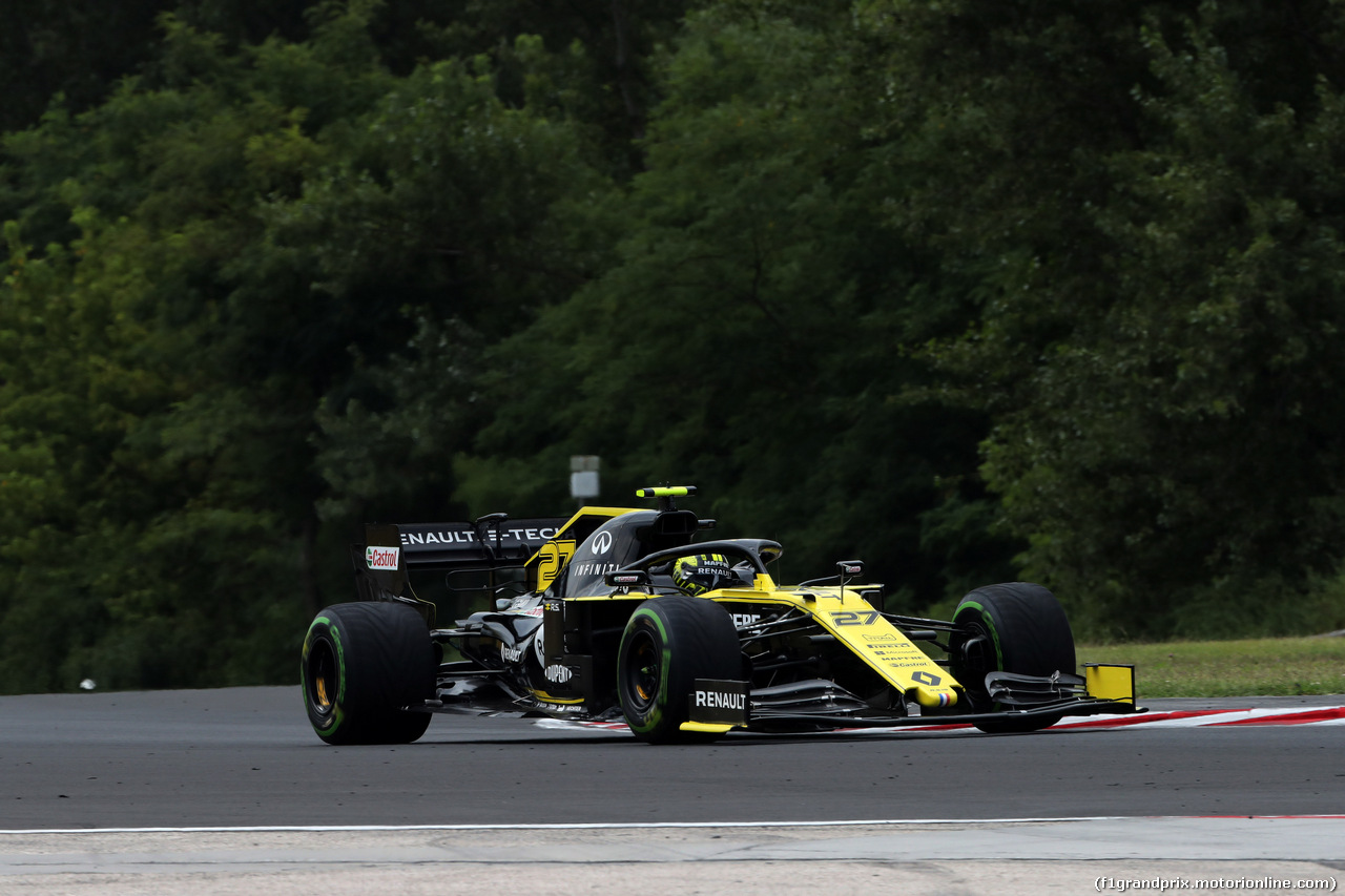 GP UNGHERIA, 02.08.2019 - Prove Libere 1, Nico Hulkenberg (GER) Renault Sport F1 Team RS19