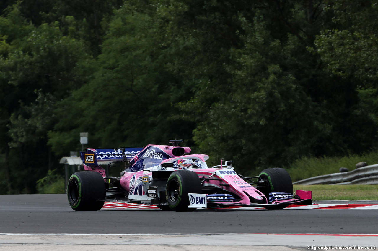 GP UNGHERIA, 02.08.2019 - Prove Libere 1, Sergio Perez (MEX) Racing Point F1 Team RP19