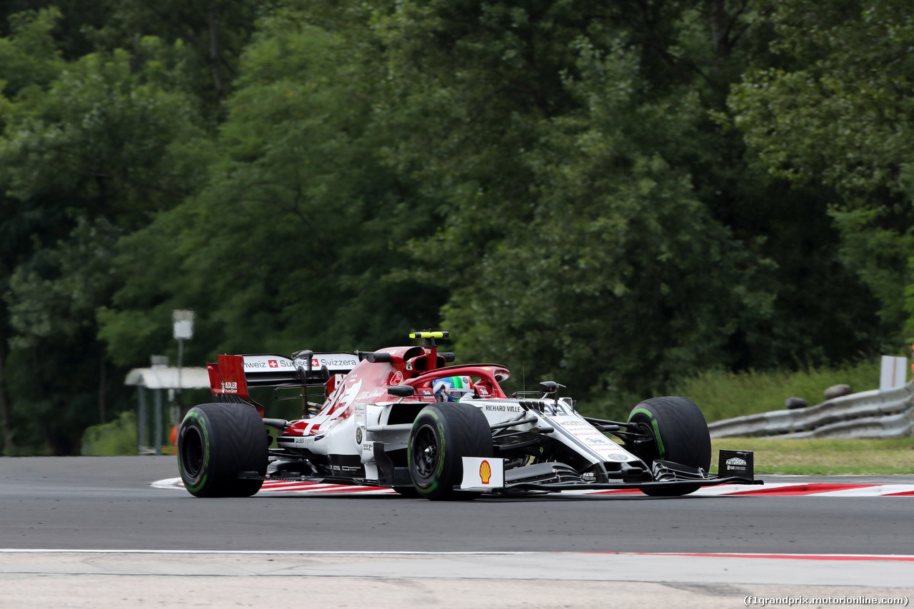 GP UNGHERIA, 02.08.2019 - Prove Libere 1, Antonio Giovinazzi (ITA) Alfa Romeo Racing C38