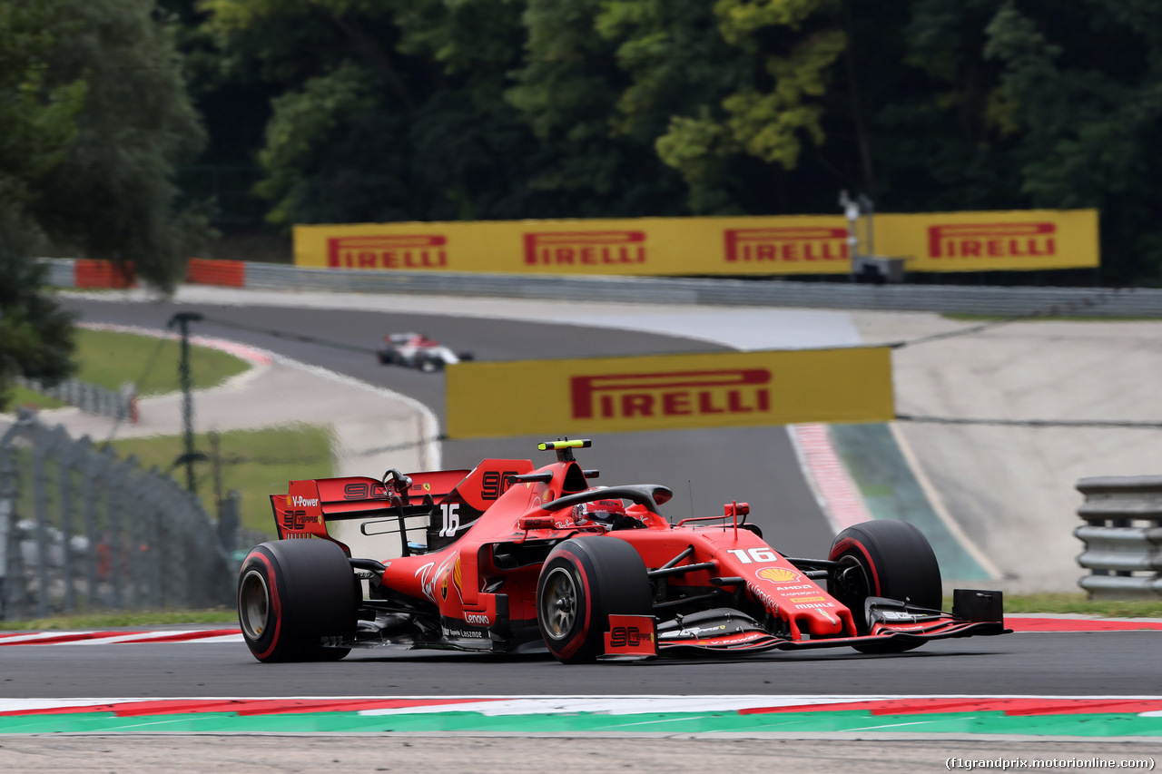 GP UNGHERIA, 02.08.2019 - Prove Libere 1, Charles Leclerc (MON) Ferrari SF90