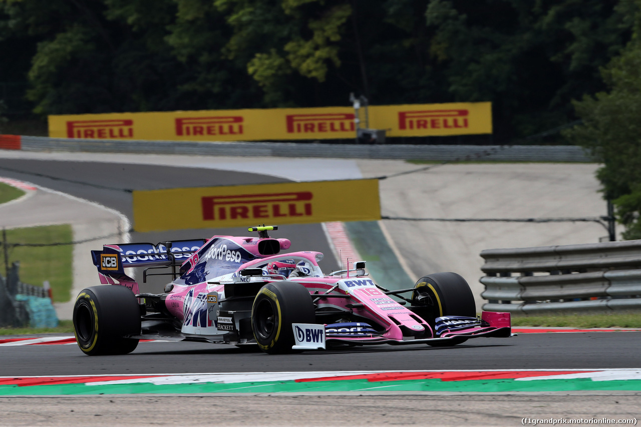 GP UNGHERIA, 02.08.2019 - Prove Libere 1, Lance Stroll (CDN) Racing Point F1 Team RP19