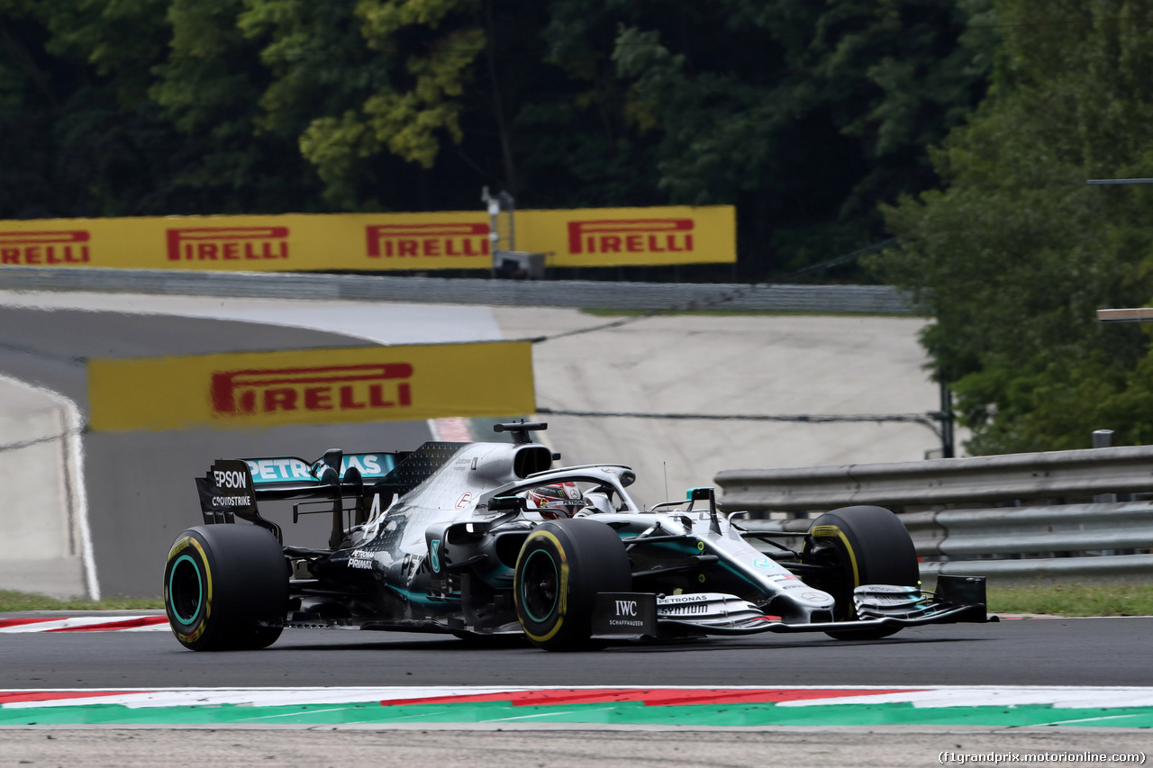 GP UNGHERIA, 02.08.2019 - Prove Libere 1, Lewis Hamilton (GBR) Mercedes AMG F1 W10