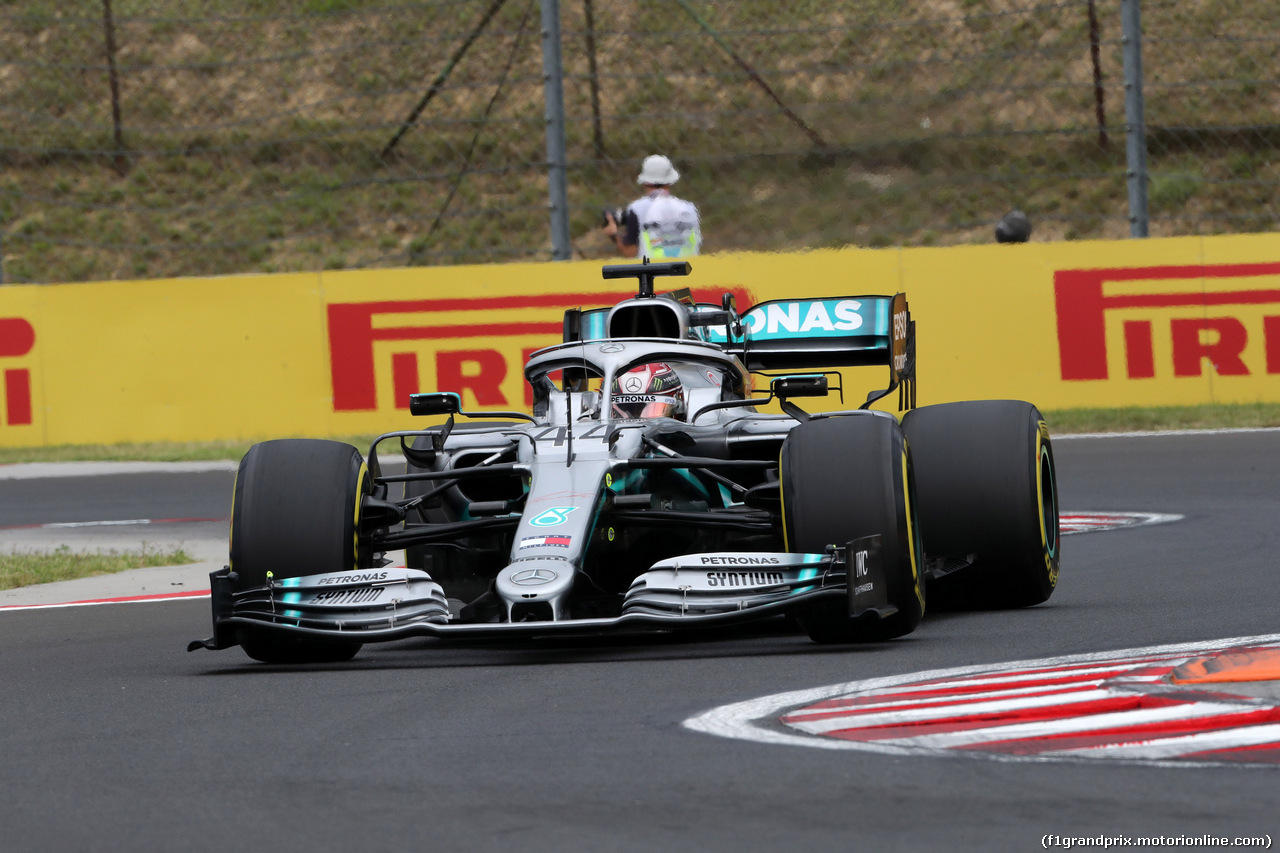 GP UNGHERIA, 02.08.2019 - Prove Libere 1, Lewis Hamilton (GBR) Mercedes AMG F1 W10
